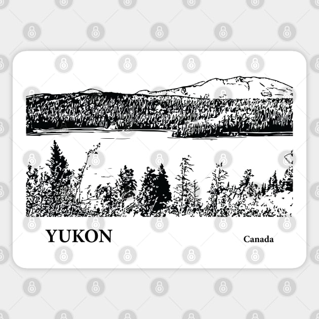 Yukon Canada Sticker by Lakeric
